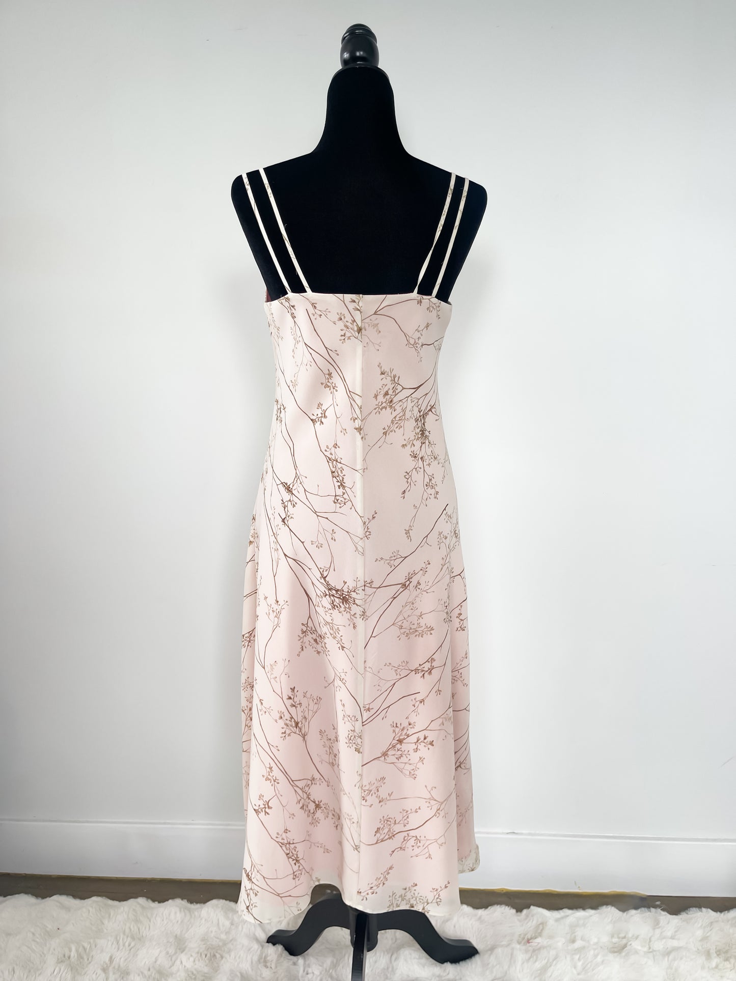 Vintage 90s Beaded Cherry Blossom Dress
