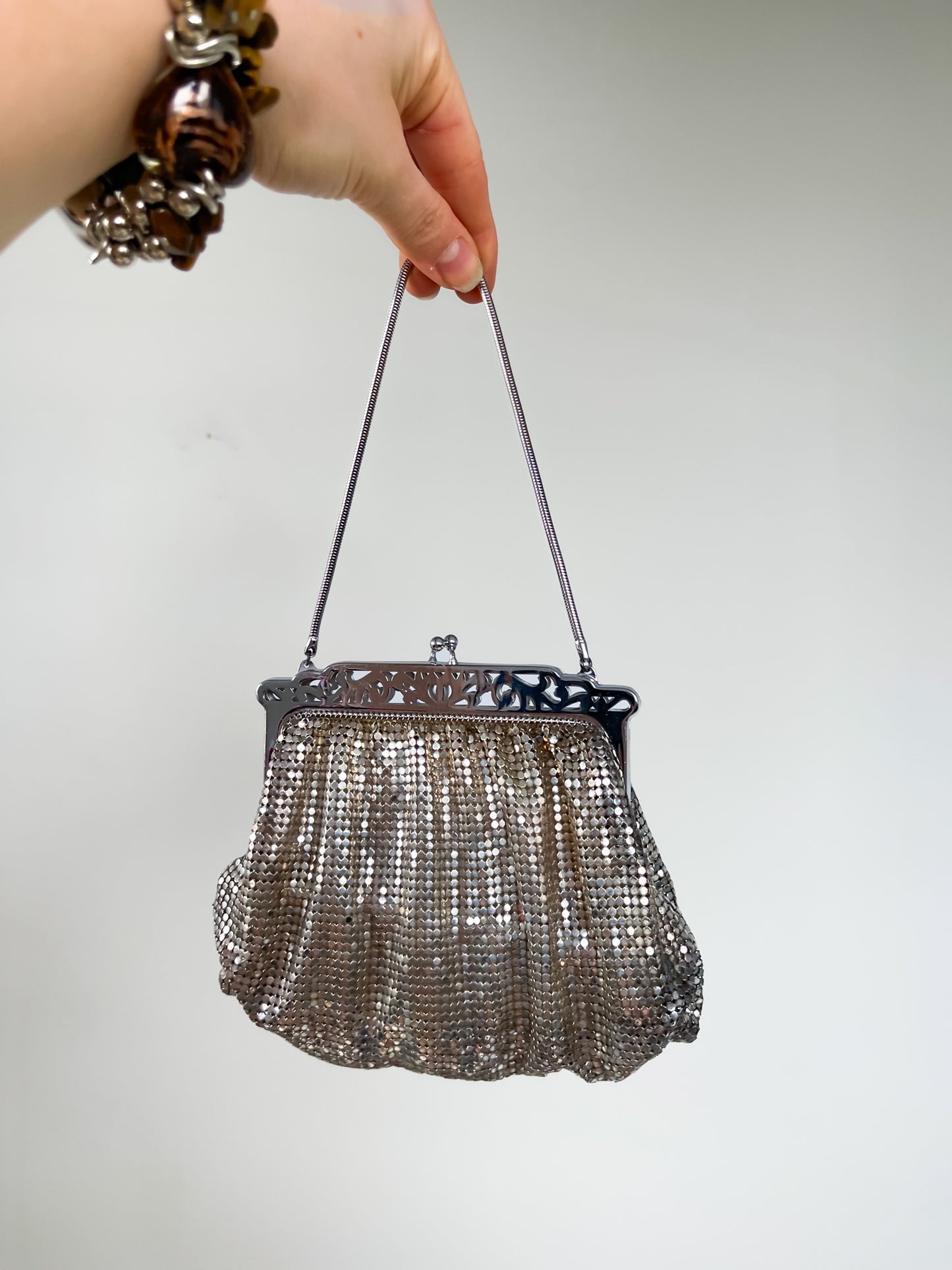 Vintage Chainmail Bag in Sterling Silver