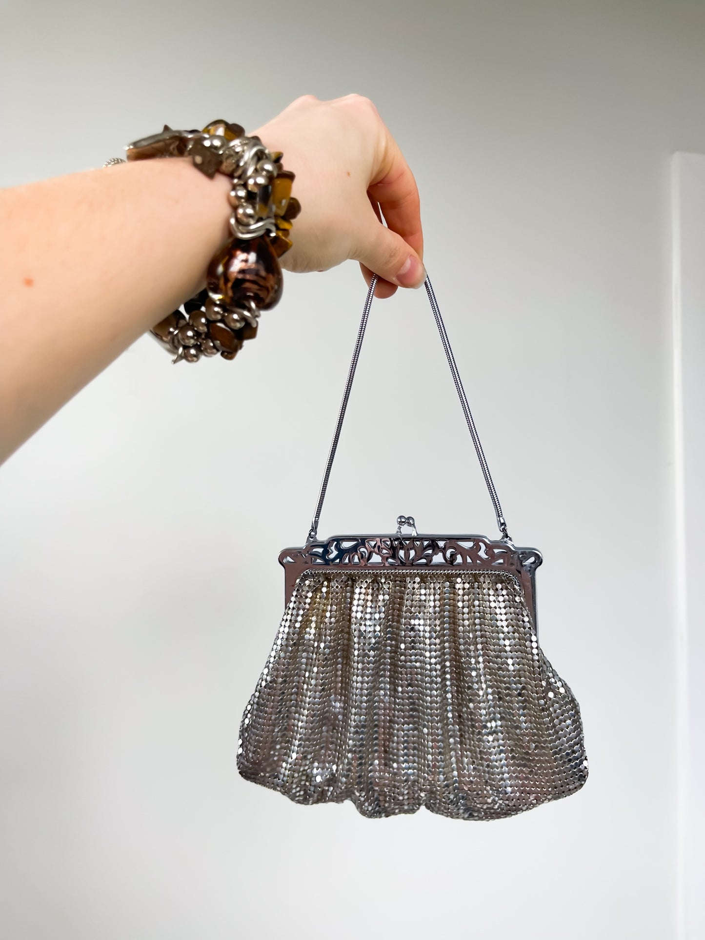 Vintage Chainmail Bag in Sterling Silver