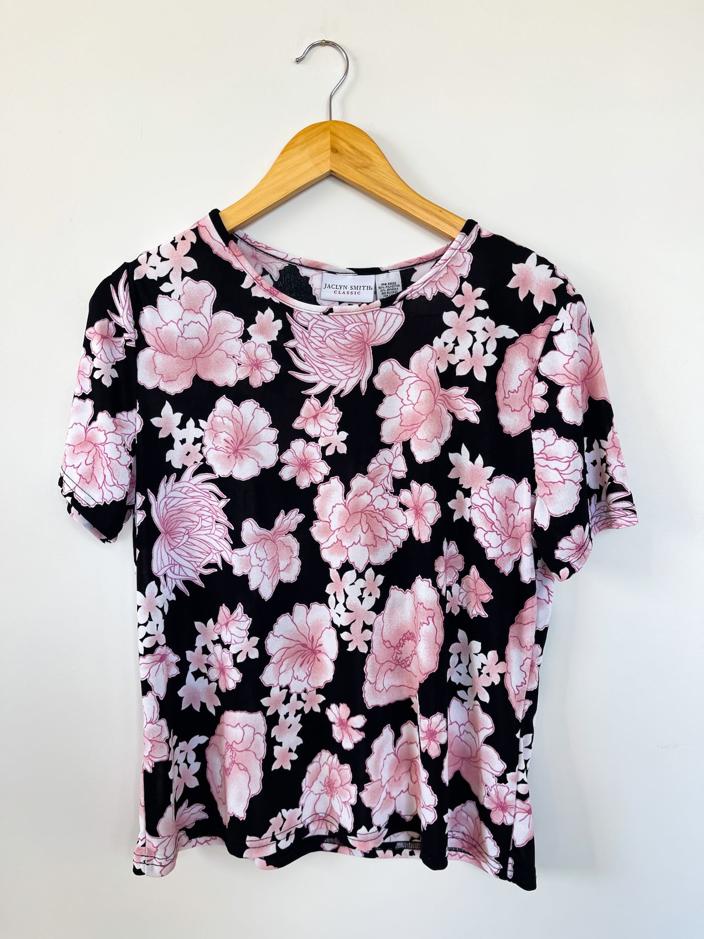 Vintage Floral Knit Top in Pink Floral