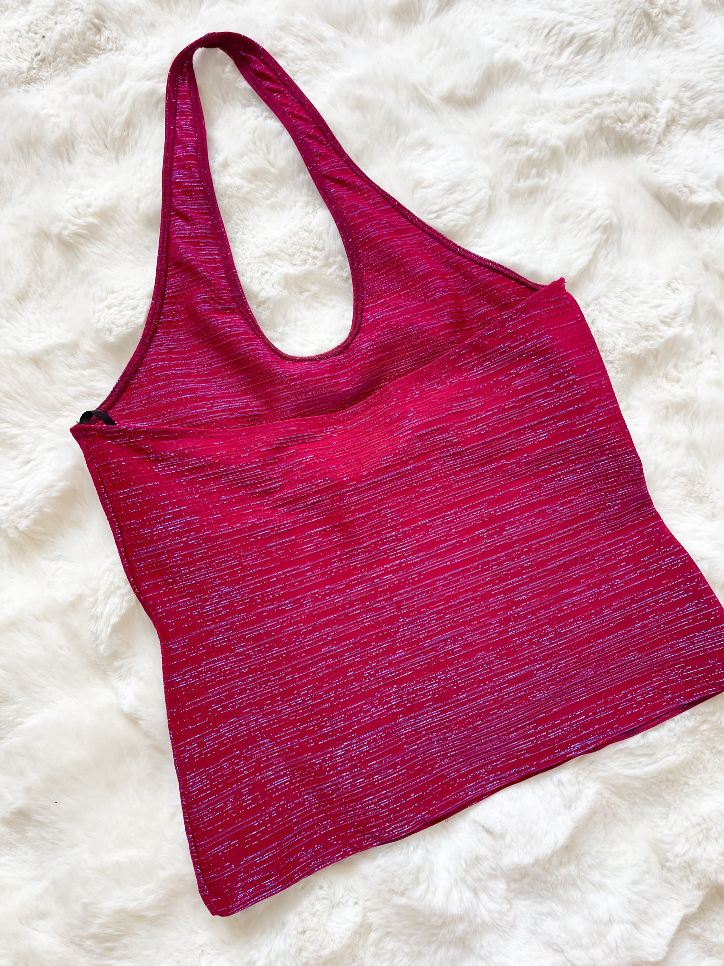Vintage Y2K Sparkle Halter Top