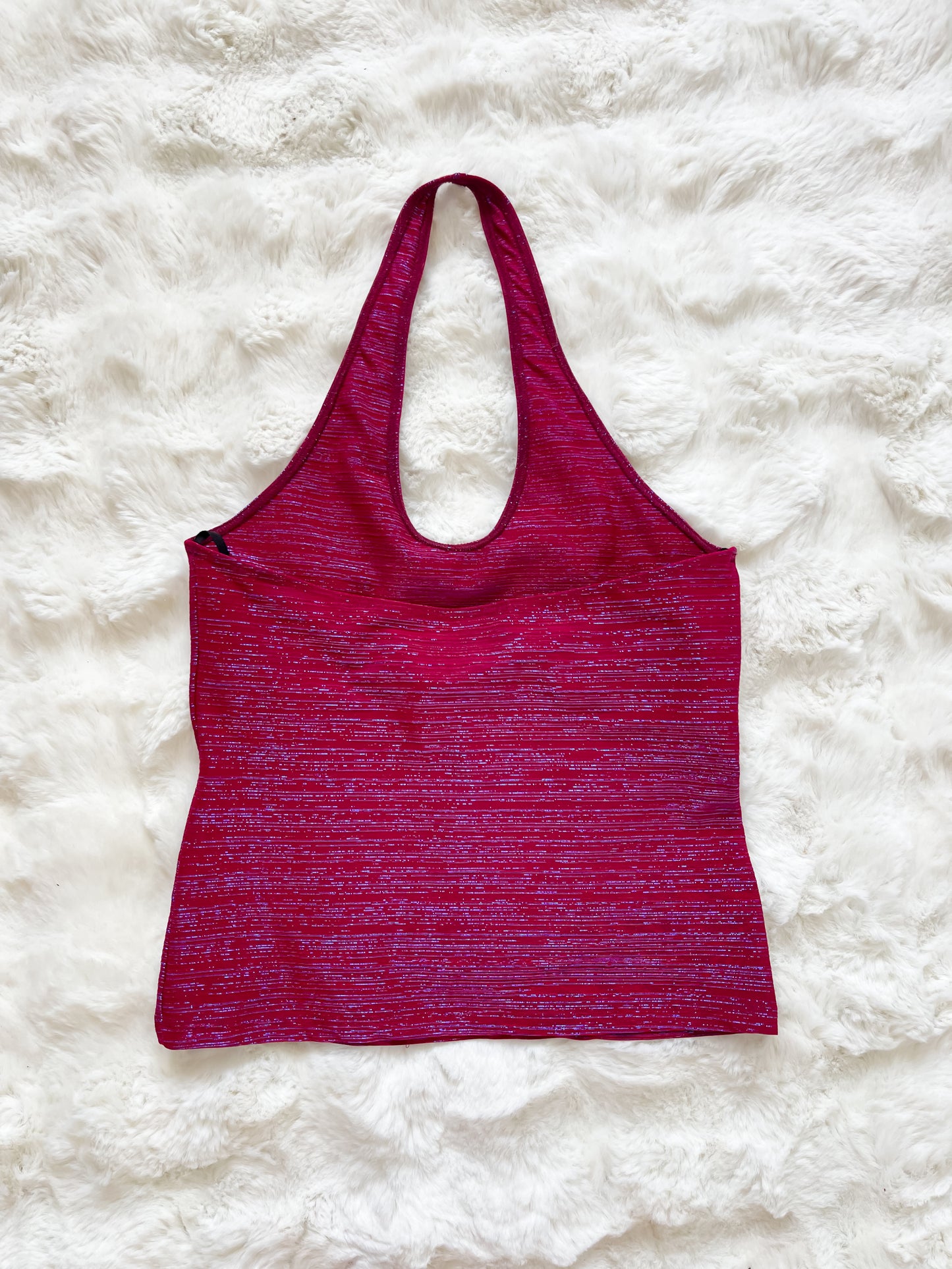 Vintage Y2K Sparkle Halter Top
