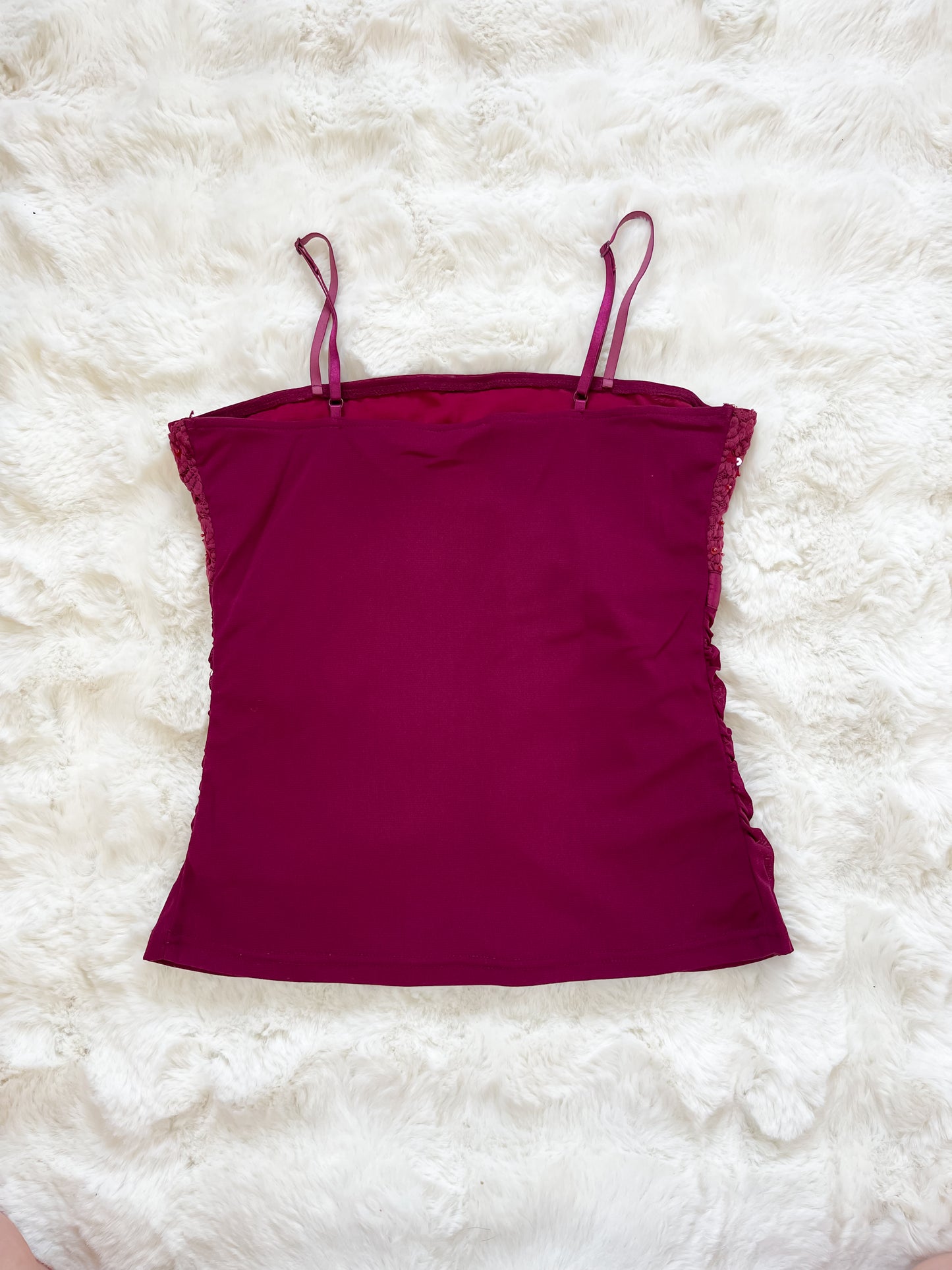 Vintage Y2K Mesh and Lace Bow Top