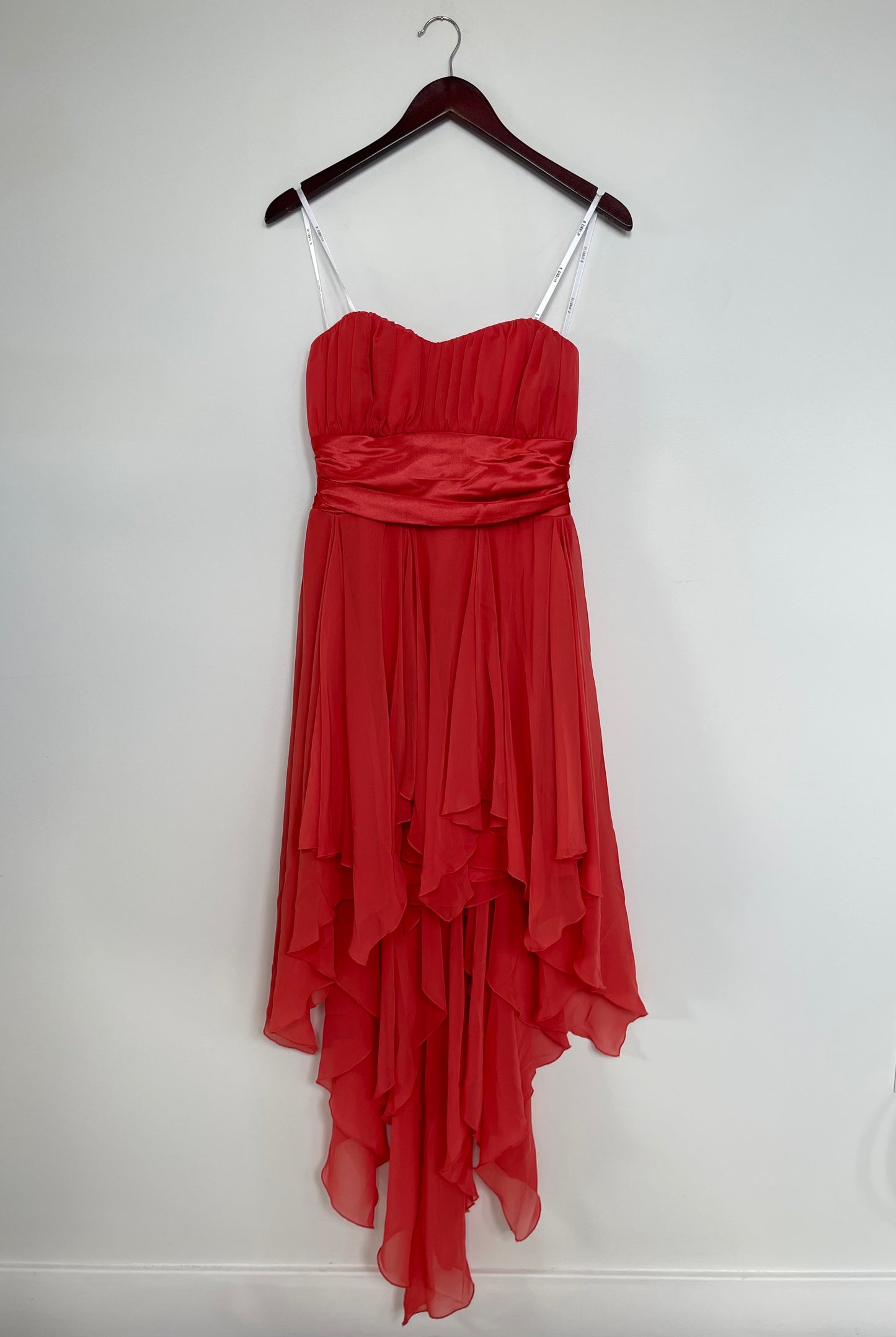 Vintage Y2K Strapless Fairy Dress in Tangerine