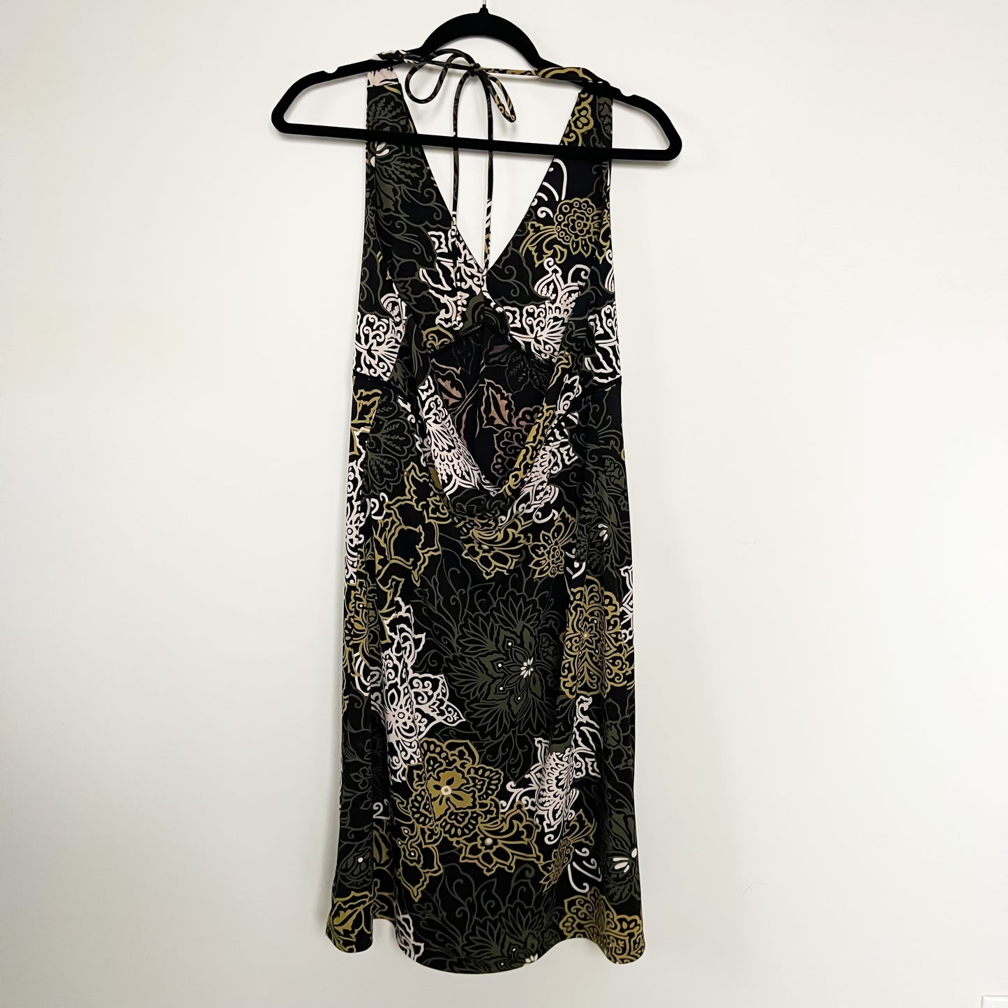 Vintage 90s Halter Dress in Tribal Floral