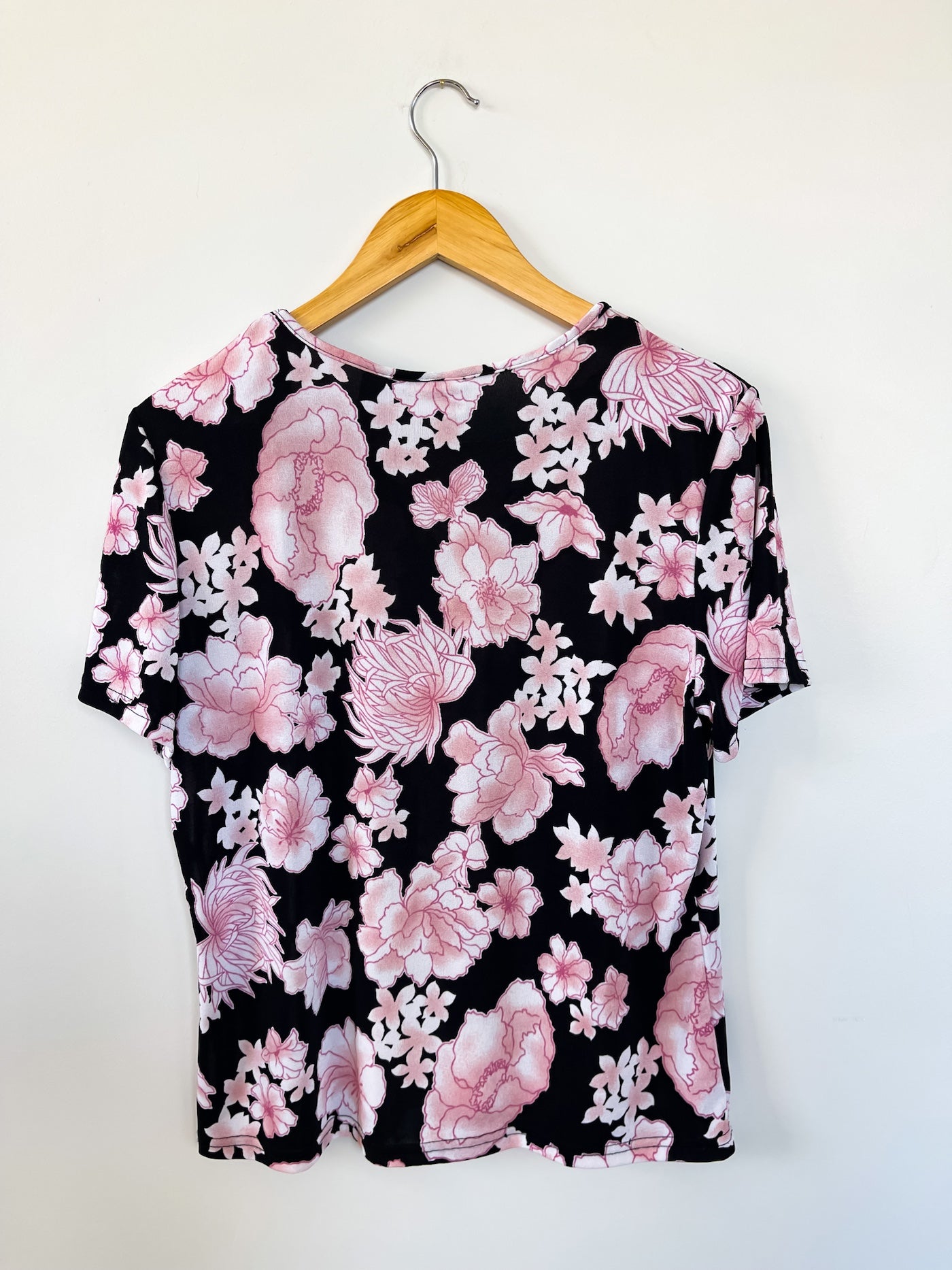 Vintage Floral Knit Top in Pink Floral