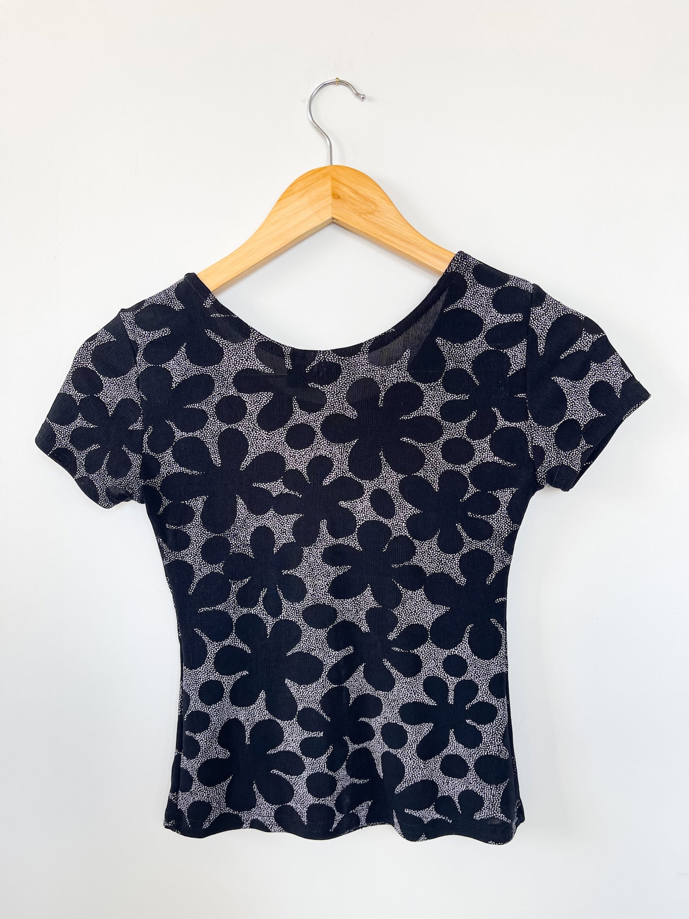 Vintage Floral Sparkle Top