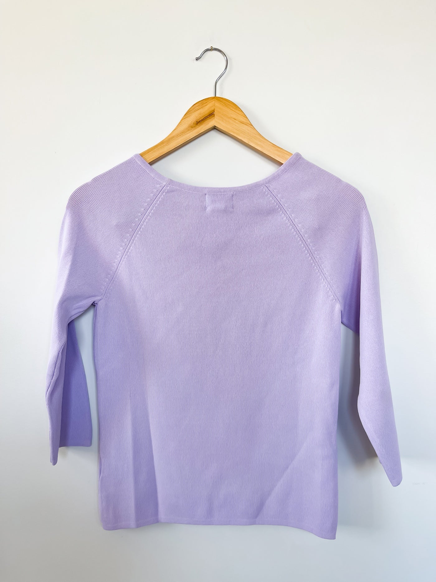 Vintage Lilac Knit Bow Top