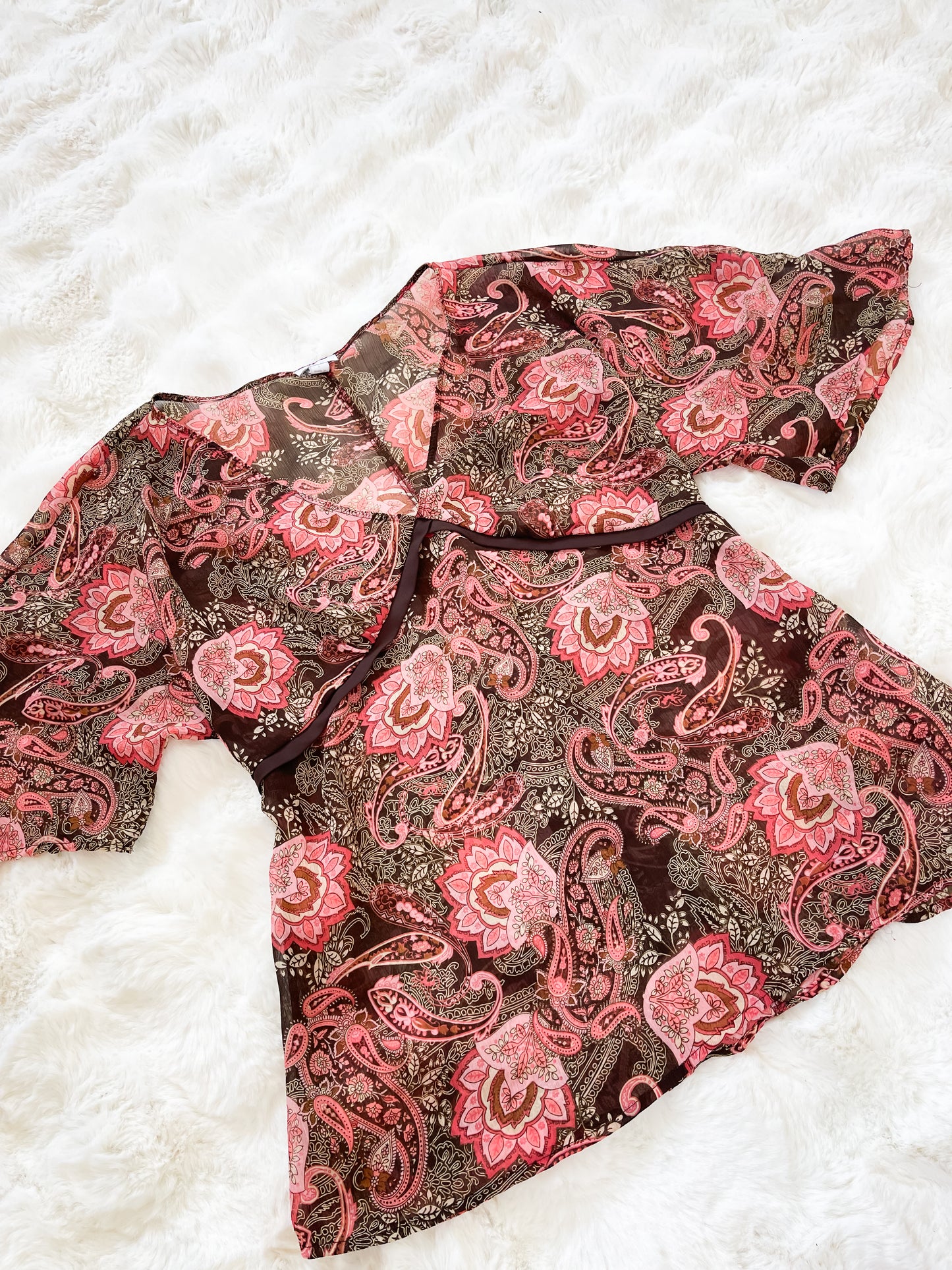 Vintage Y2K Paisley Top