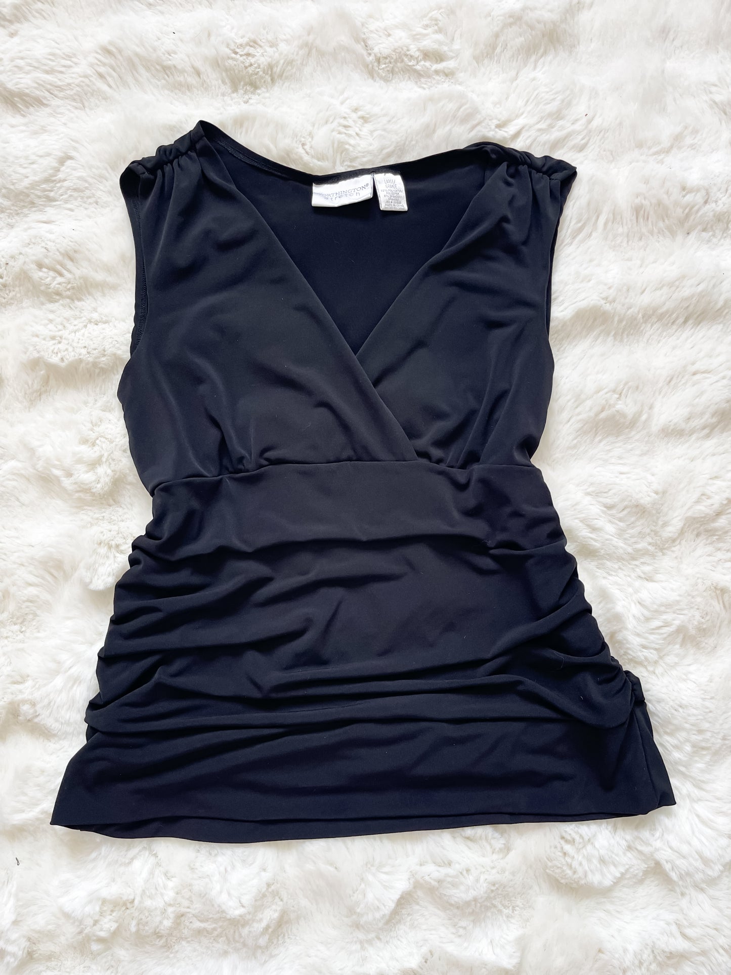 Vintage Y2K Ruched Jersey Top