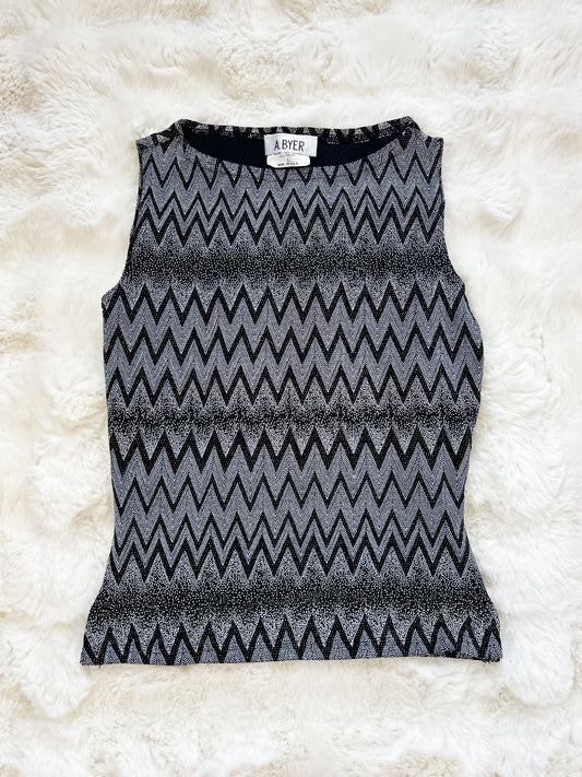 Vintage 90s Zig Zag Sparkle Top